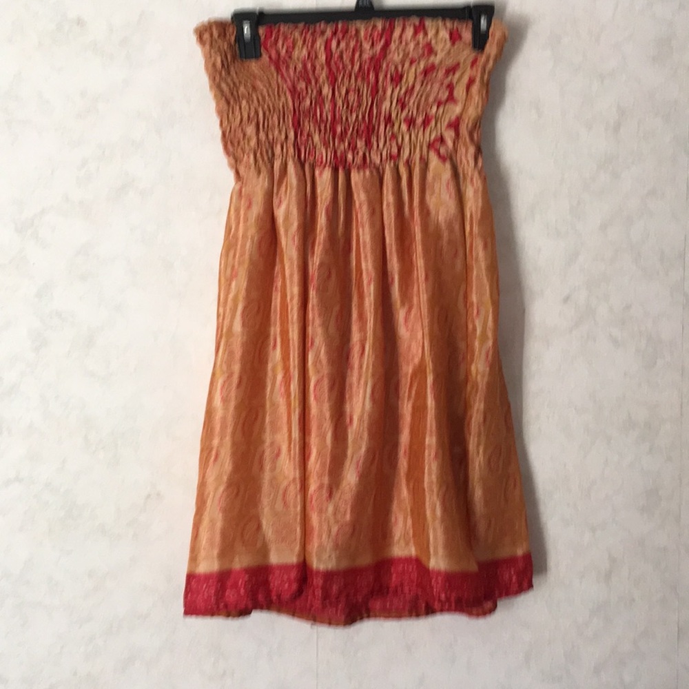 Silk strapless dress 100% silk!